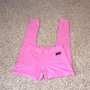 Pink NIKE leggings